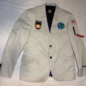 OppoSuits Mens Outer Space - Astronaut -Space GreyBlazer size 42